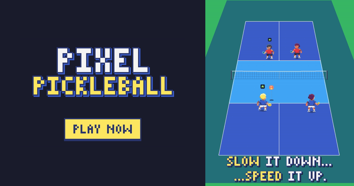 Pixel Pickleball - Tiny Players. Big Rallies.